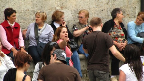 Momentka v uliciach Sieny