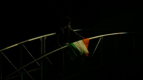 Bono s írskou vlajkou
